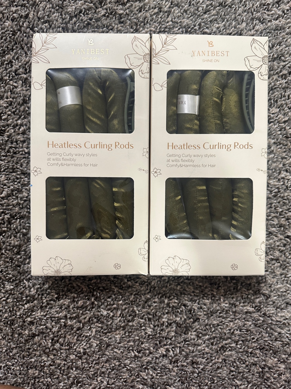 Heatless Curling Rods - Olive Green